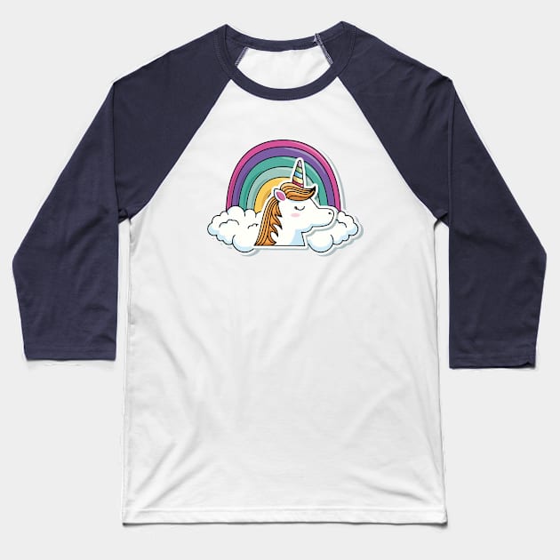 UNICORN DREAMS Baseball T-Shirt by SukiG